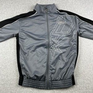 NBA Gray and Black Performance Jacket